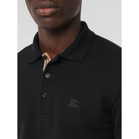 mens burberry shirt black|Burberry men long sleeve shirt.